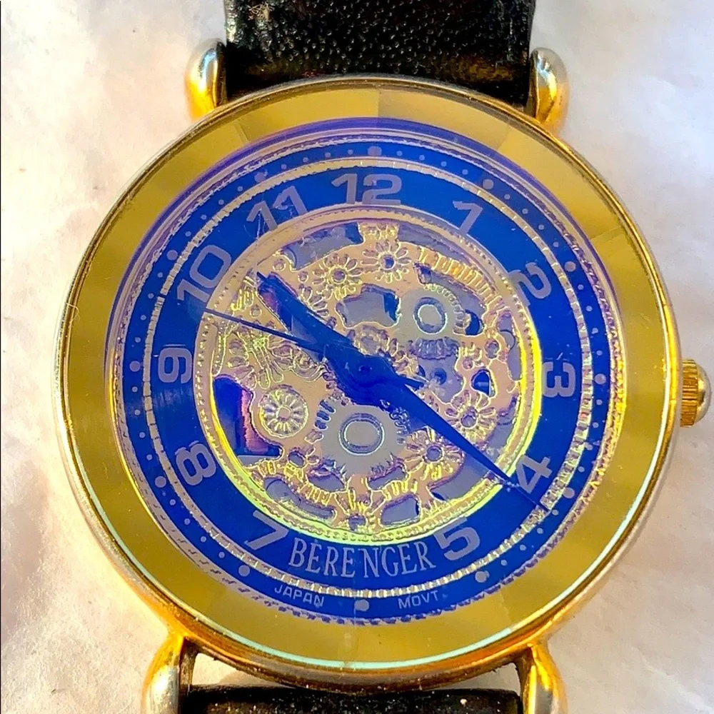 Berenger prism/diamond cut japan movt watch unique